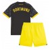 Borussia Dortmund Vonkajší Detský futbalový dres 2023-24 Krátky Rukáv (+ trenírky)